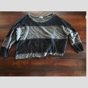 Thick striped sweater